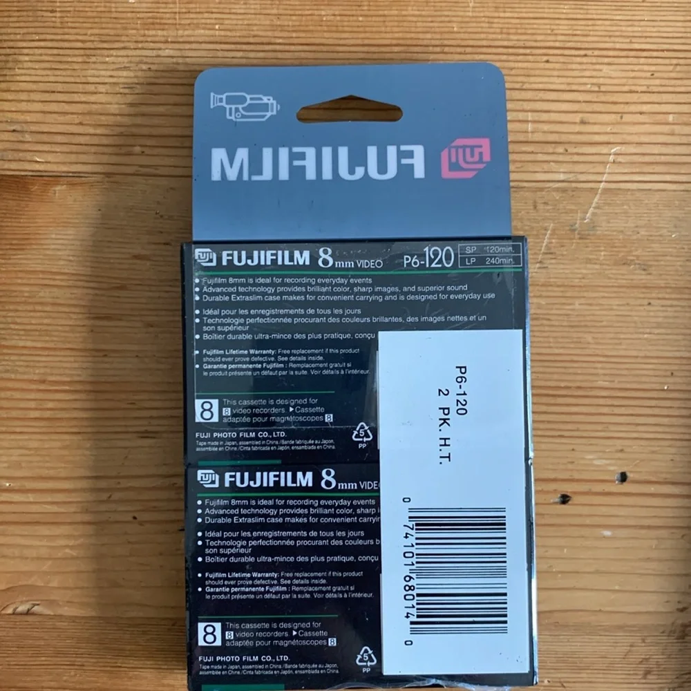 SEALED Fujifilm 8mm Videocassette 2 pack